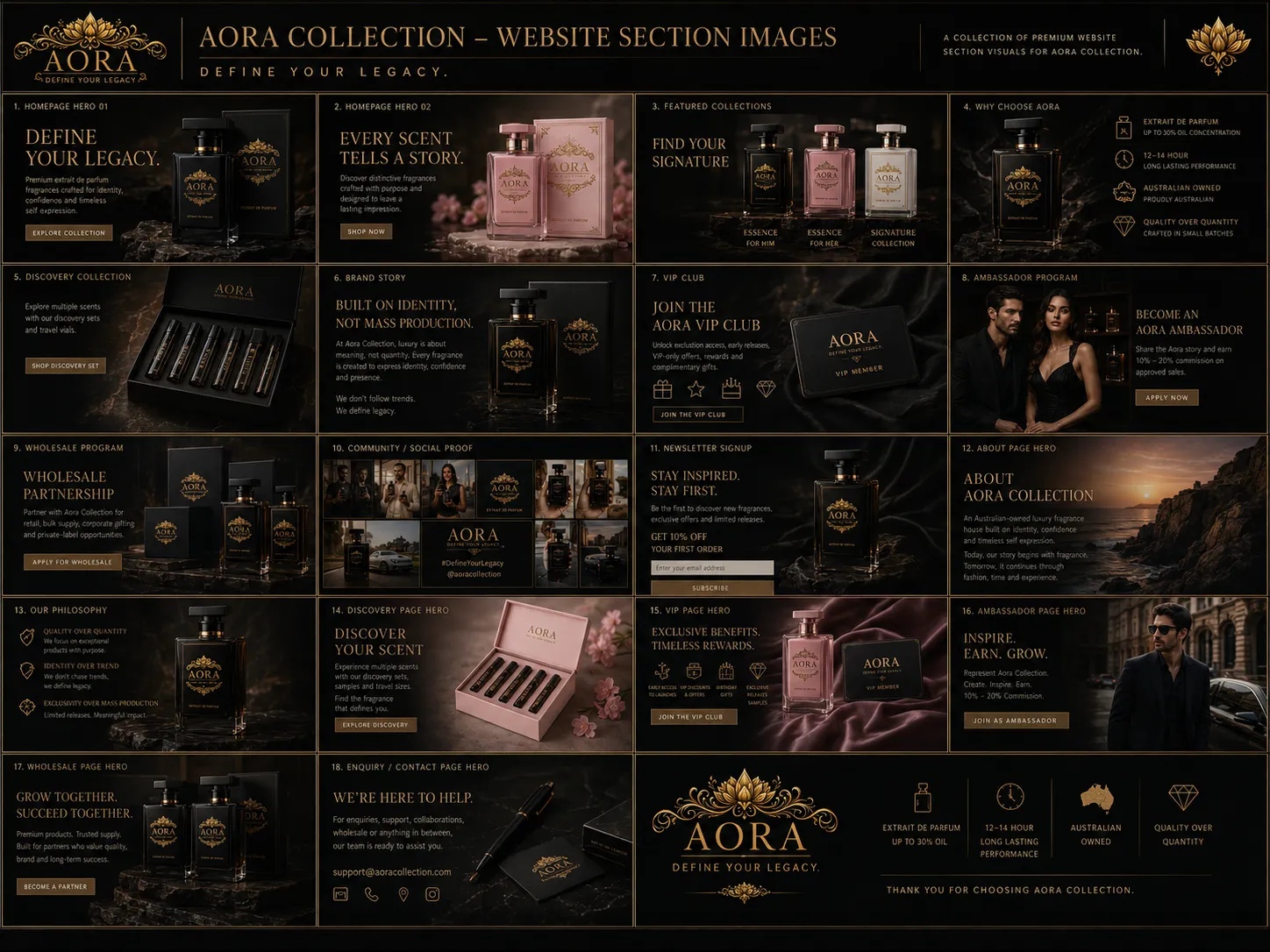 AORA fragrance collections
